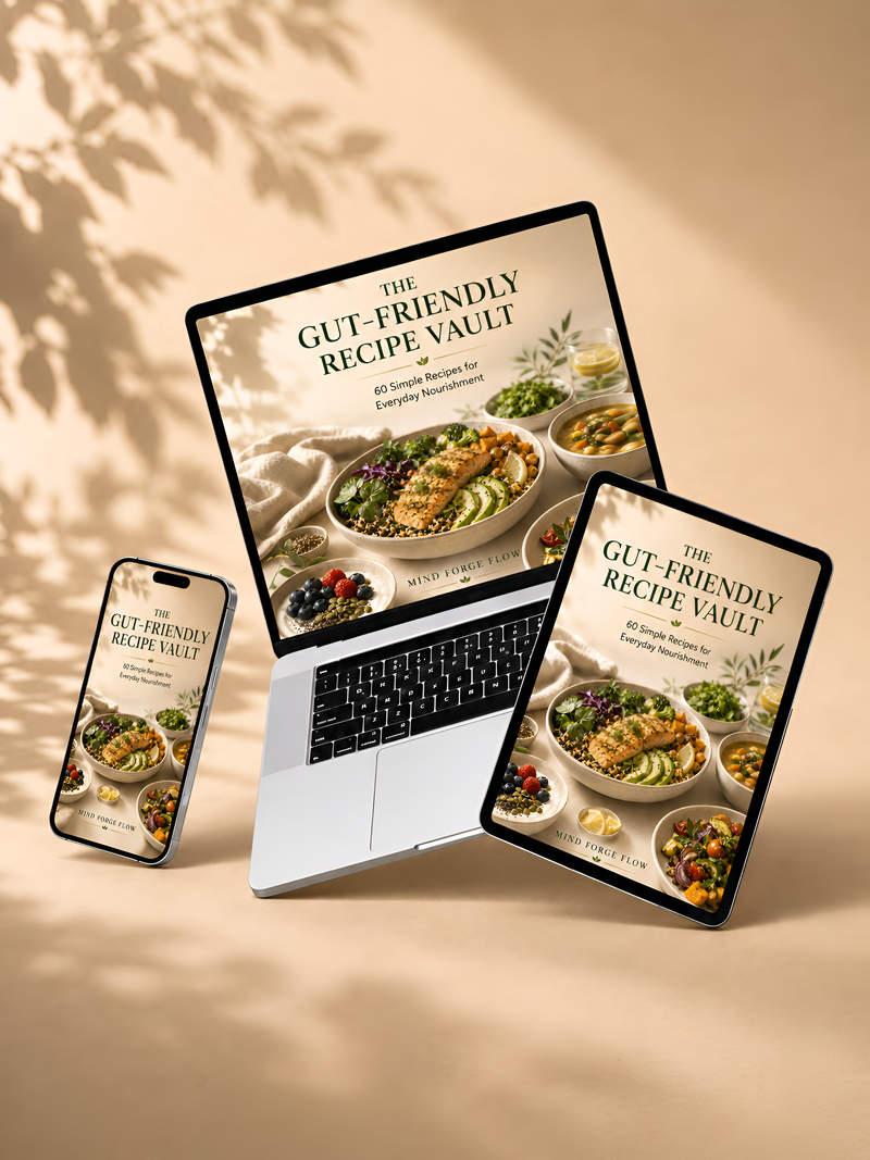 Gut Friendly Recipe Vault — 60 Simple Recipes + Fillable Planner
